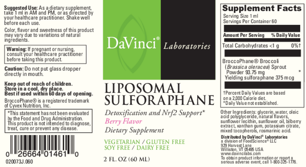 Liposomal Sulforaphane