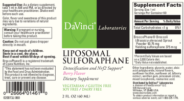 Liposomal Sulforaphane