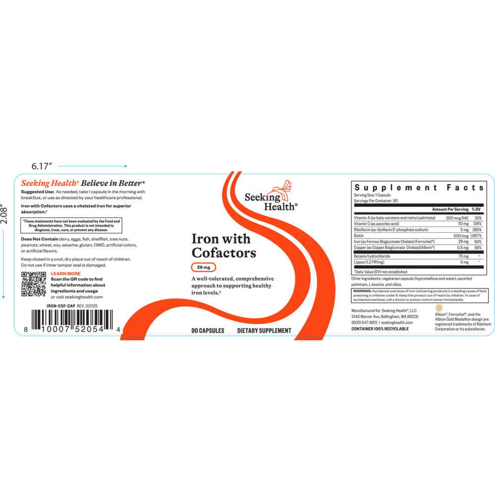 Optimal Iron with Cofactors
