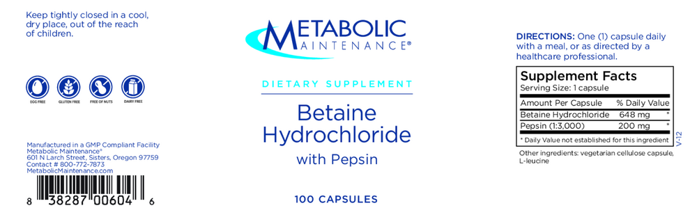 Betaine HCL w/Pepsin