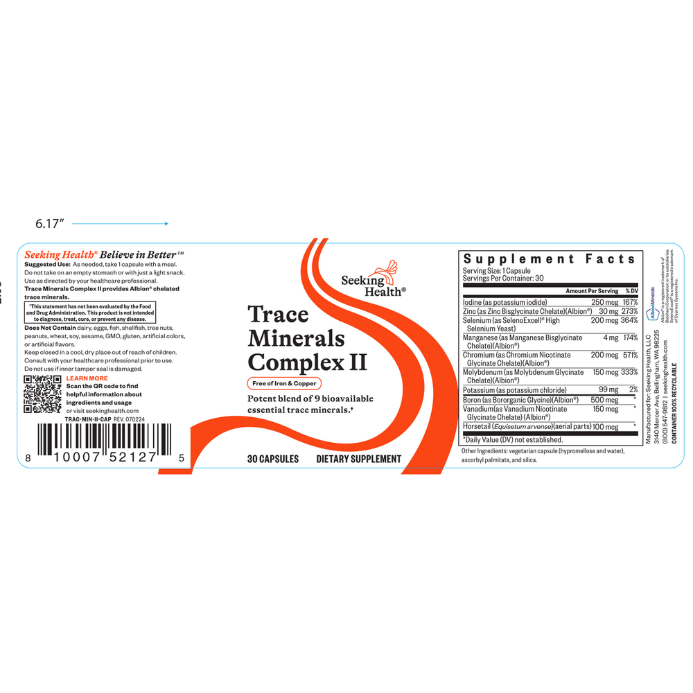 Trace Mineral Complex II Iron and Copper Free