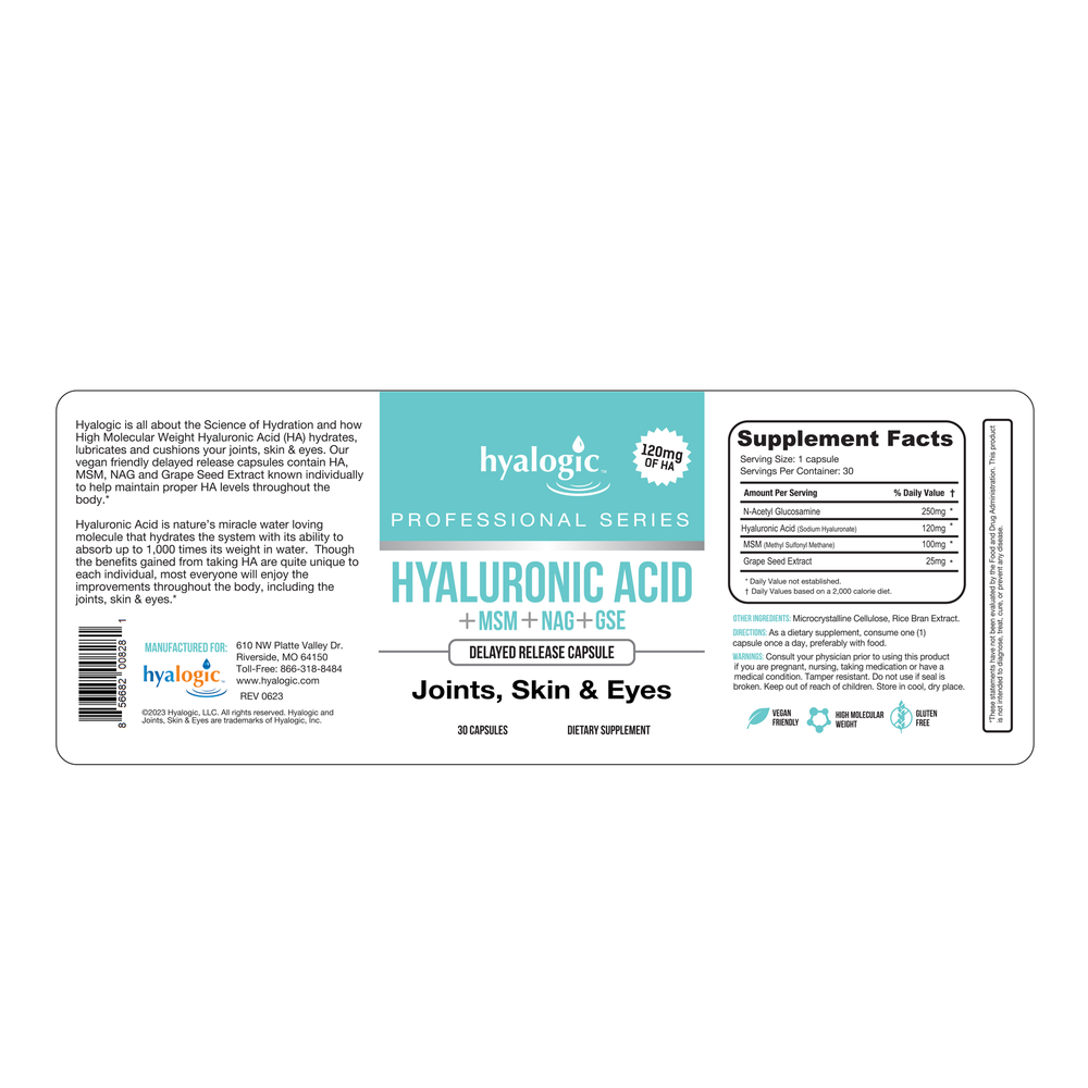 HA Capsule – Hyaluronic Acid + MSM + NAG