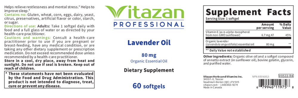 Lavender Oil 80mg