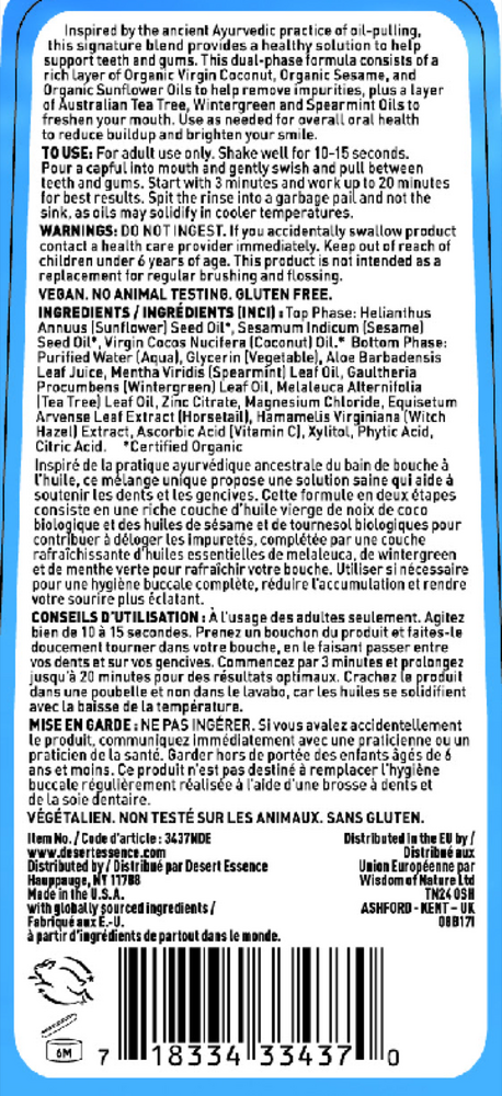 Coconut Oil Pulling Rinse