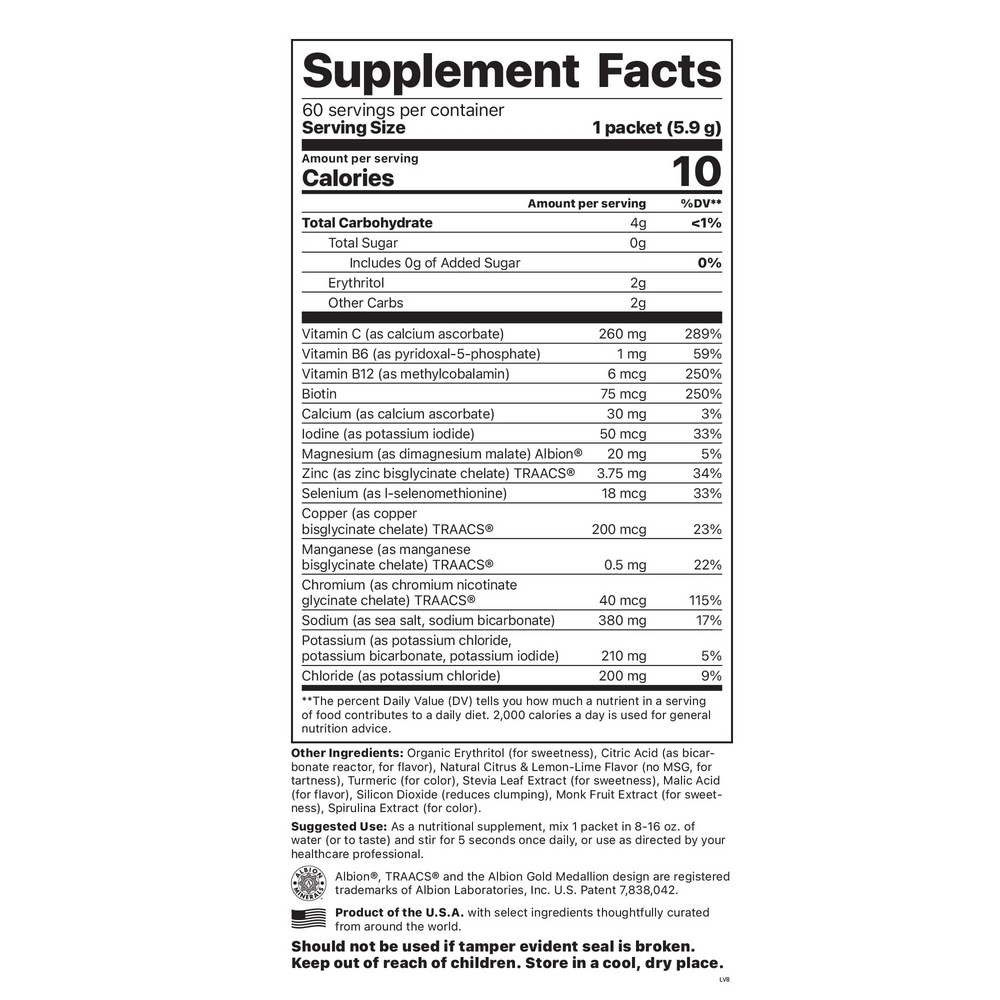 Electrolyte Supreme - Lemon Lime Packets