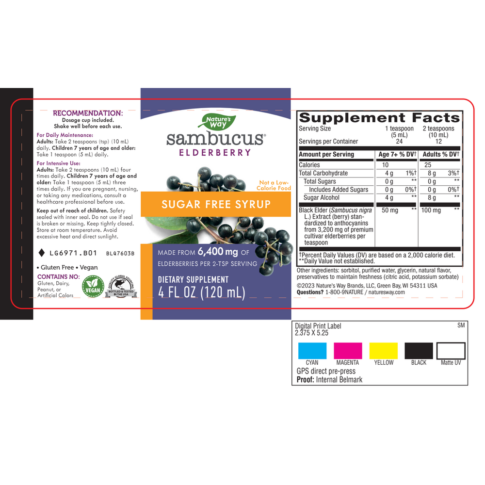 Sambucus Sugar-Free Syrup
