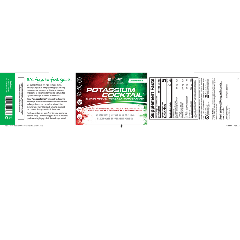 Jigsaw Potassium Cocktail™ Cherry Limeade
