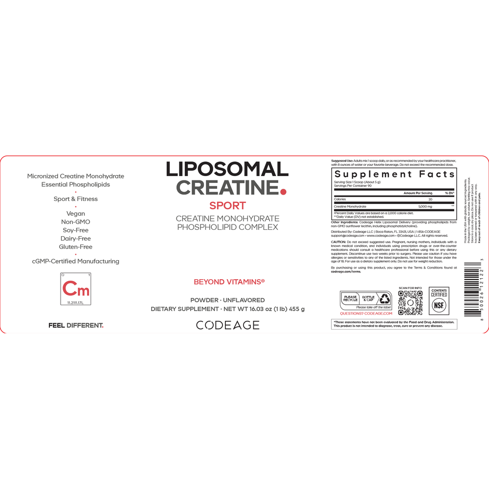 Liposomal Creatine Monohydrate