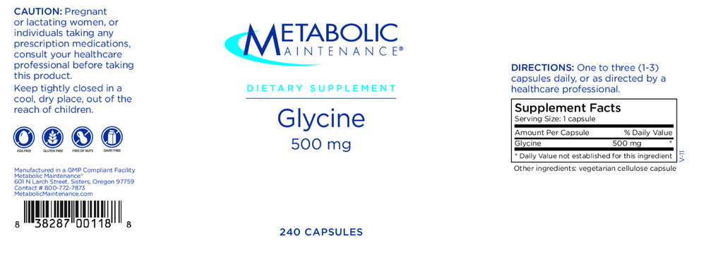 Glycine 500mg