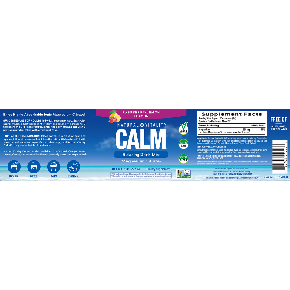 Natural Calm Raspberry/Lemon