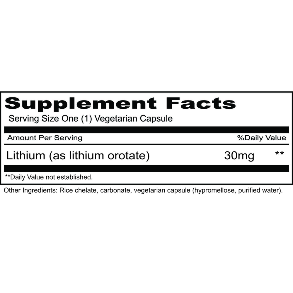 Lithium Organic 30mg