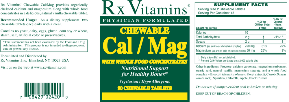 Chewable Cal/Mag