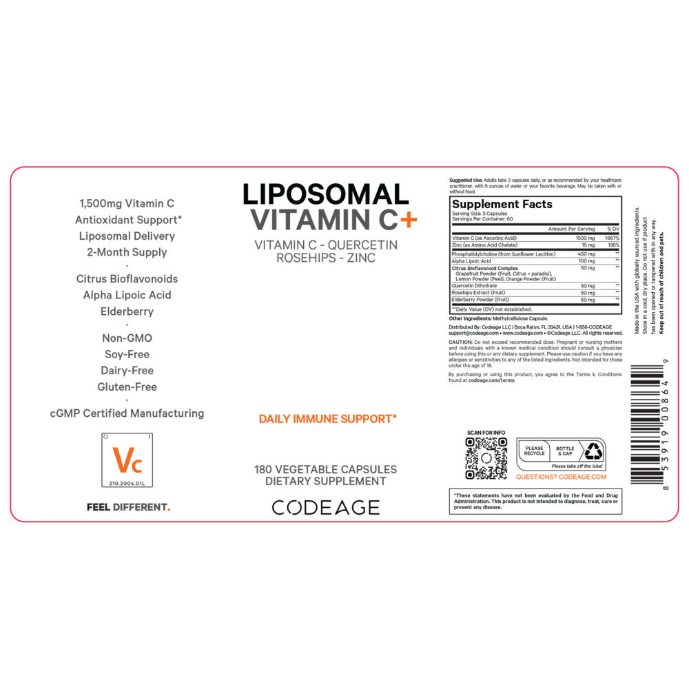 Liposomal Vitamin C+