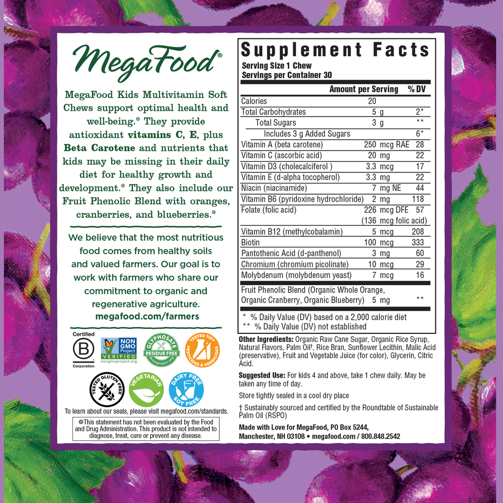 Kids Multi Soft Chew Grape