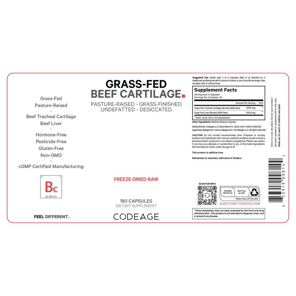 Grass-Fed Beef Cartilage