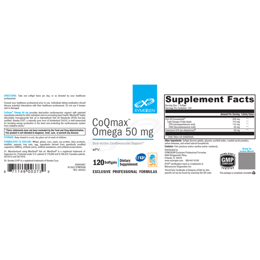 CoQmax Omega 50mg