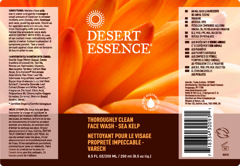 Thoroughly Clean Face Wash Sea