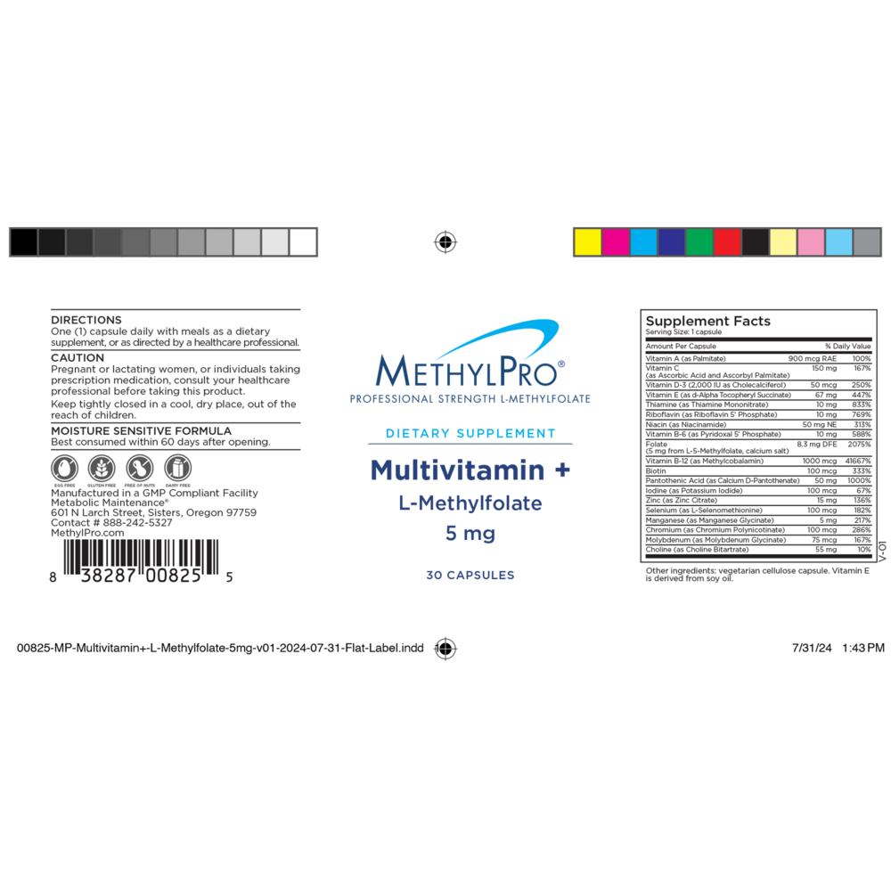 Multivitamin + 5mg L-Methylfolate