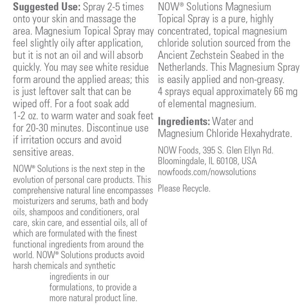 Magnesium Topical Spray