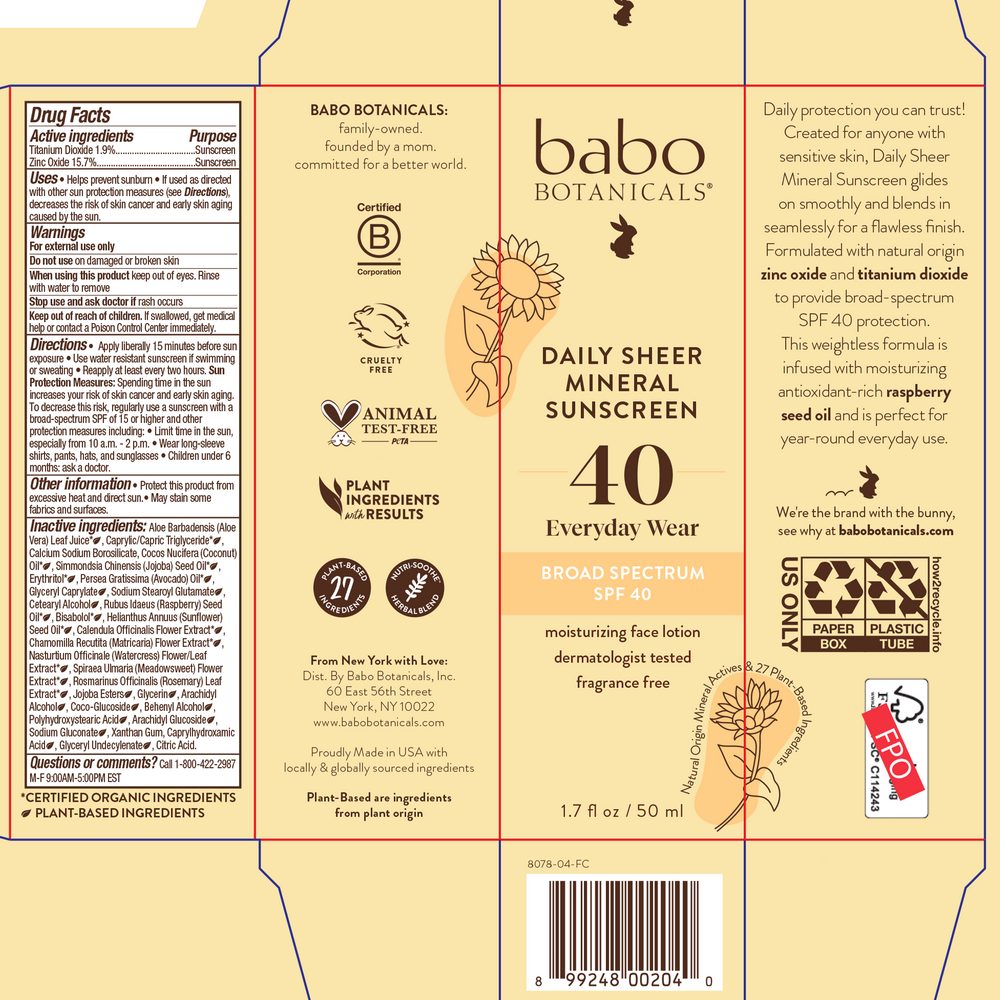 Daily Sheer Sunscreen