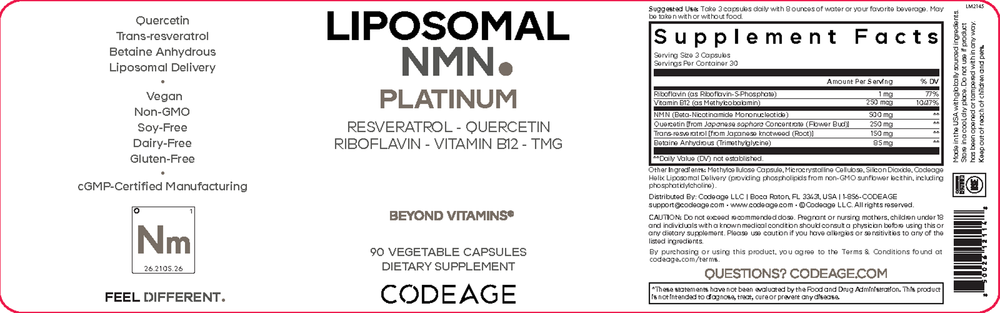 Liposomal NMN Platinum