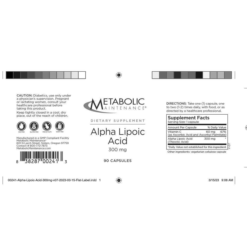 Alpha Lipoic Acid 300mg