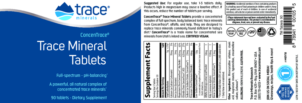 Trace Mineral Tablets