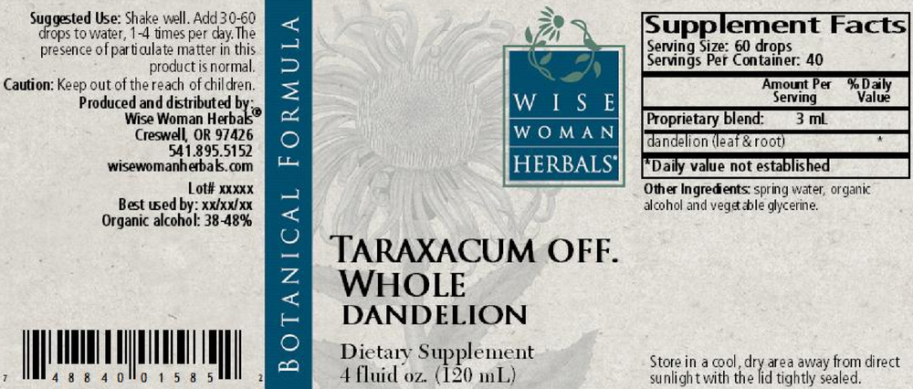 Taraxacum officinale (whole) - dandelion