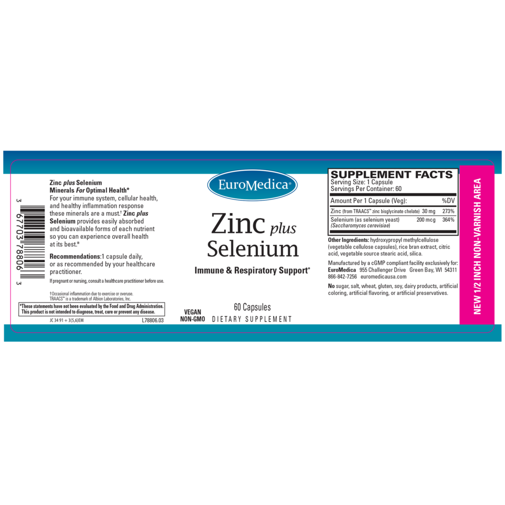 Zinc plus Selenium