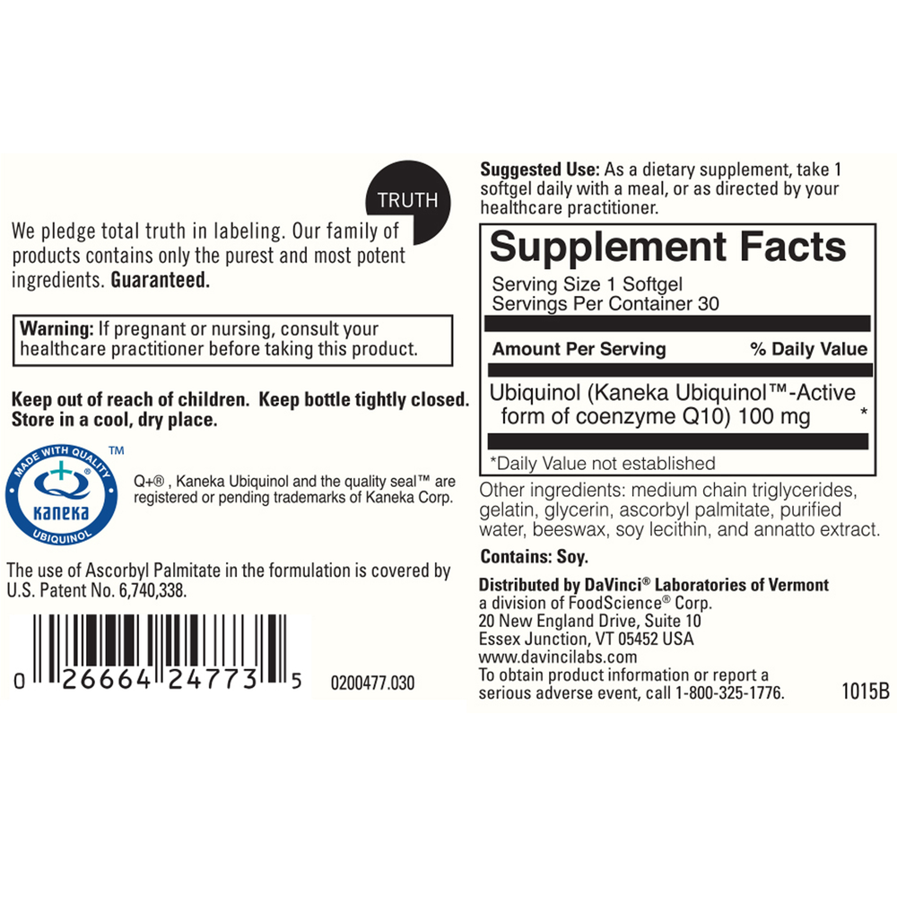 Ubiquinol 100mg