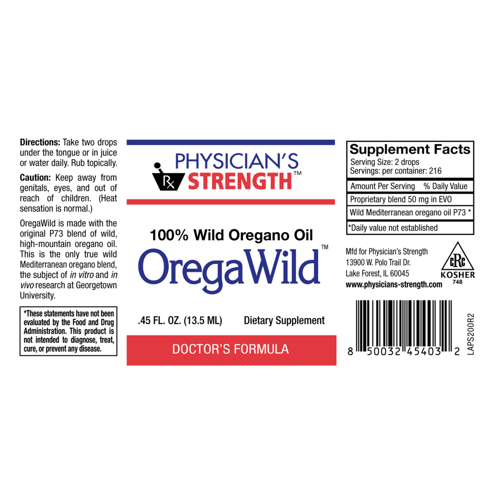 100% Wild Oil of Oregano Liquid
