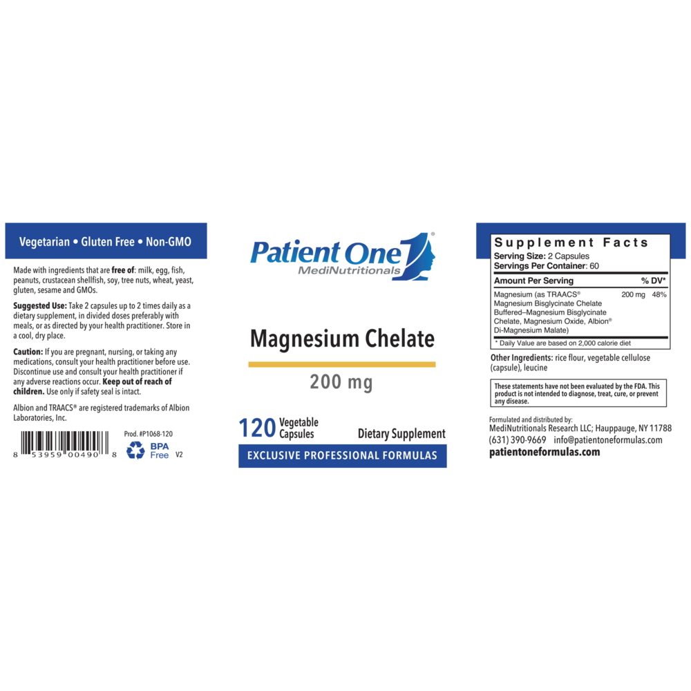 Magnesium Chelate 200mg