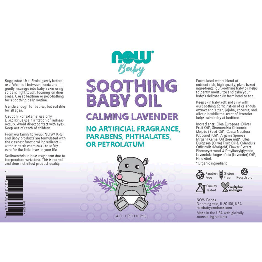 Soothing Baby Oil, Calming Lavender