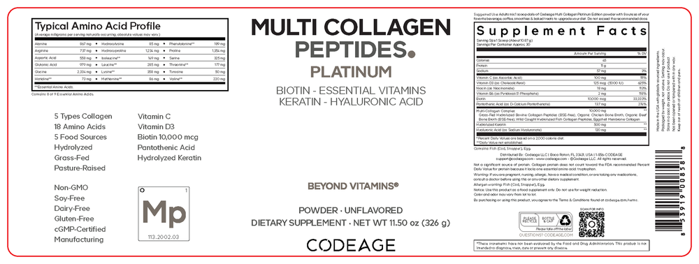 Multi Collagen Powder Platinum