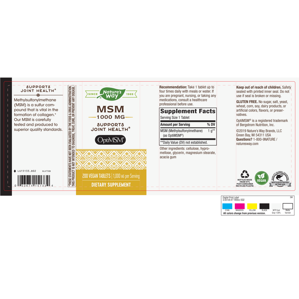 MSM 1000mg