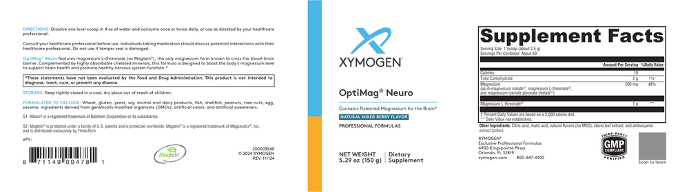 OptiMag Neuro Magnesium - Mixed Berry