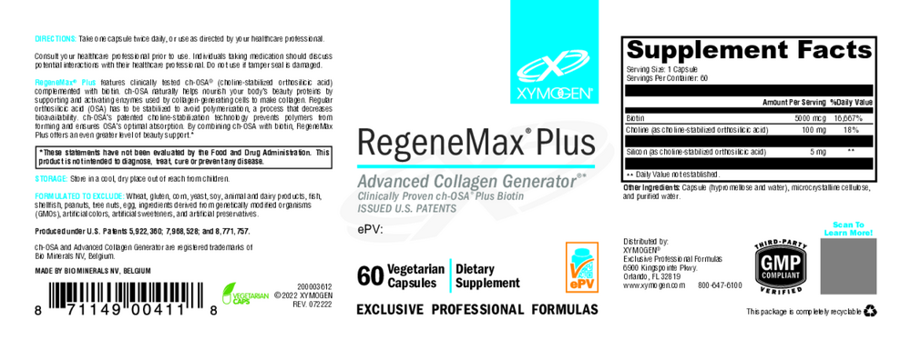 RegeneMax Plus Biotin and Choline