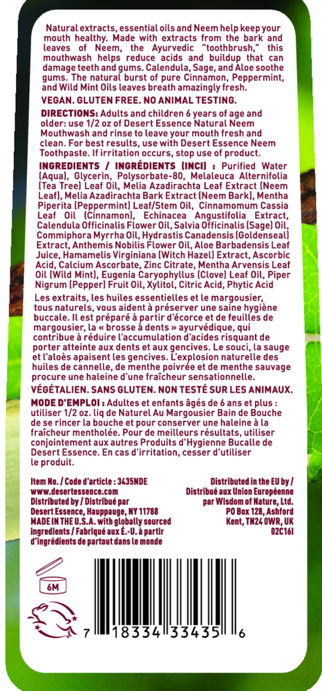 Neem Mouthwash Cinnamint