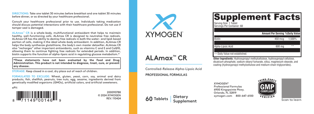 ALAmax CR Alpha Lipoic Acid