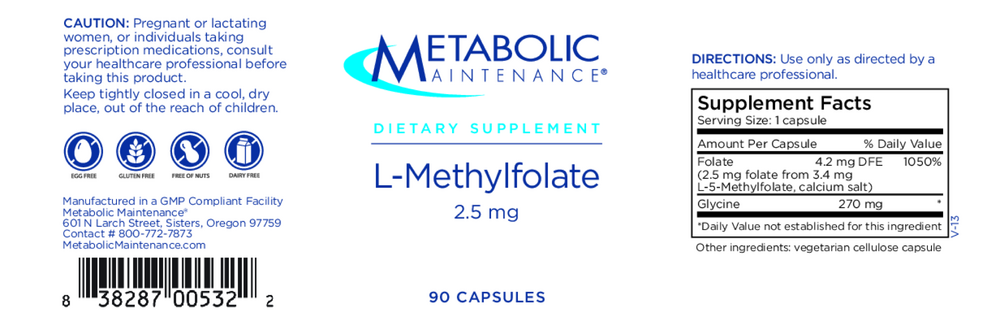 L-Methylfolate 2.5 mg