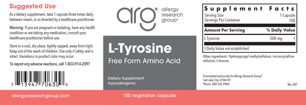 L-Tyrosine 500mg
