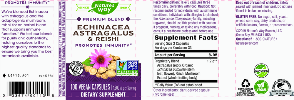 Echinacea Astragalus & Reishi