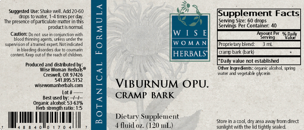 Viburnum opulus - cramp bark