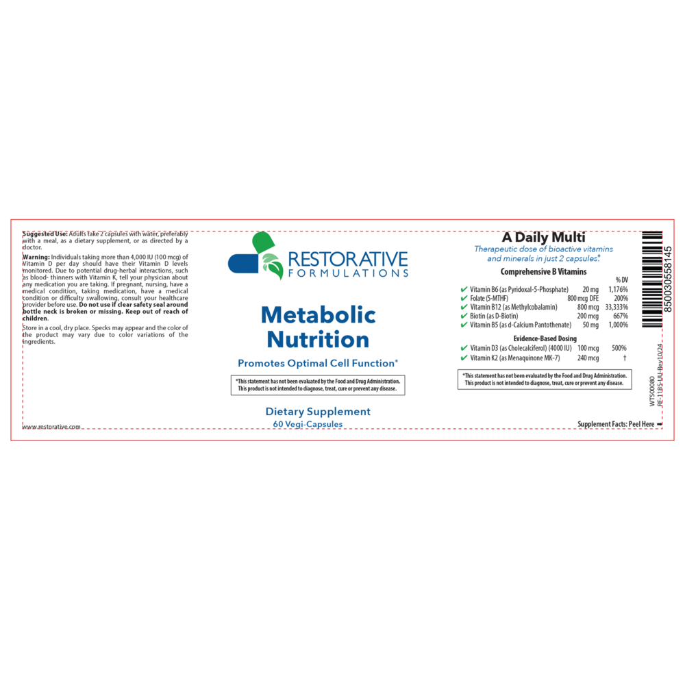 Metabolic Nutrition