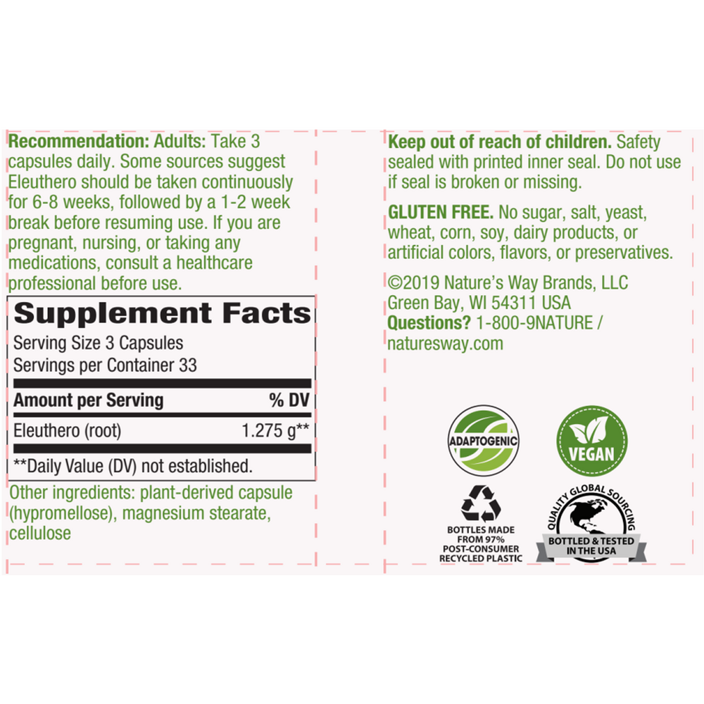 Siberian Eleuthero Root