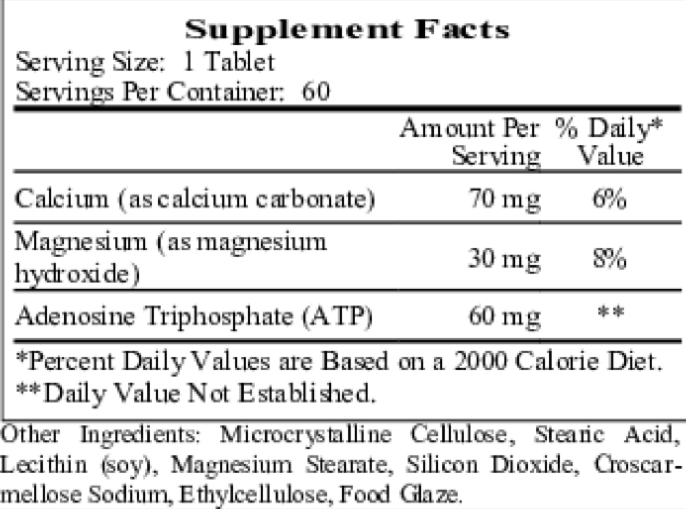 Liposomal Magnesium ATP (Mg30mg ATP60mg)