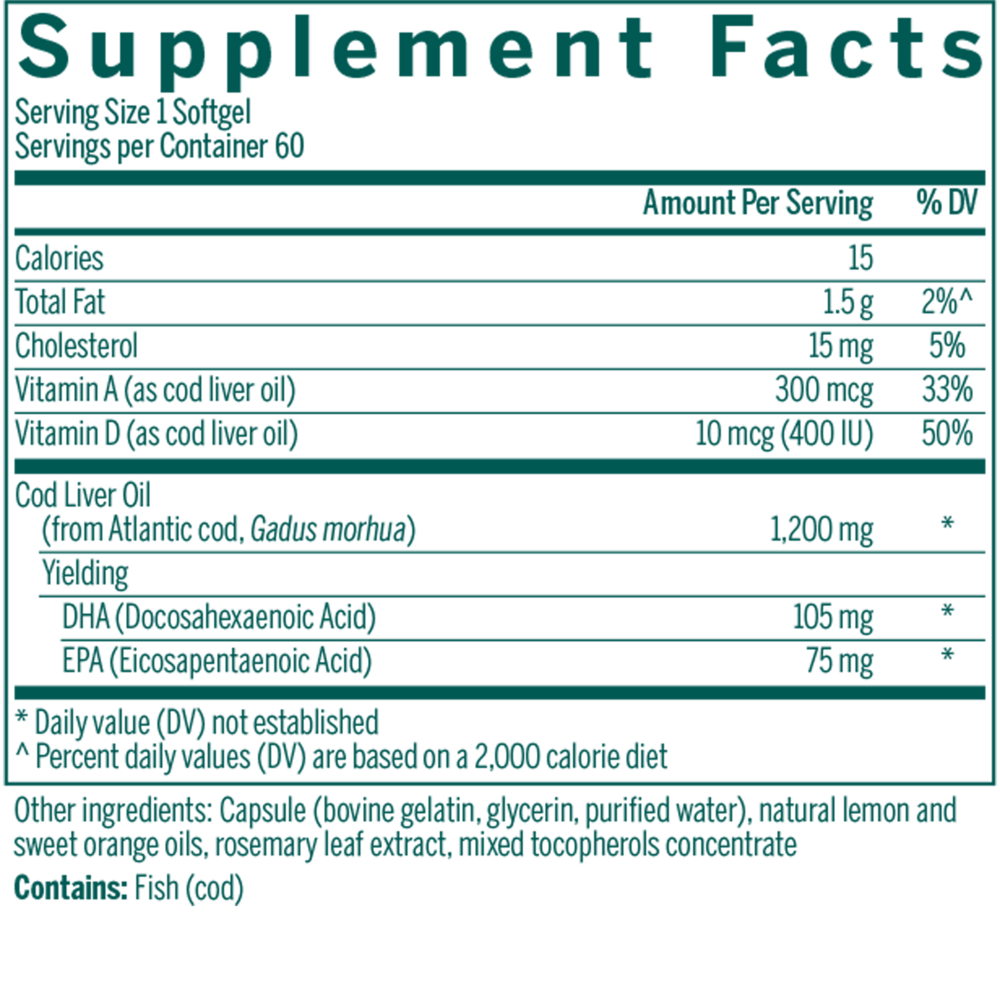 Cod Liver Oil DHA/EPA Forte