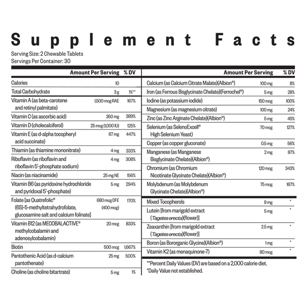 Optimal Multivitamin Chewable