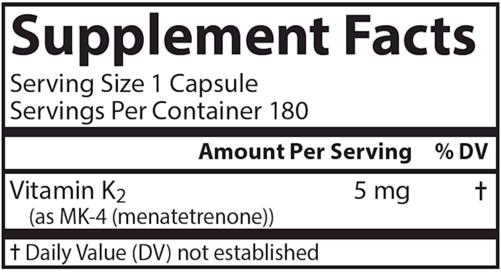 Vitamin K2 as MK-4