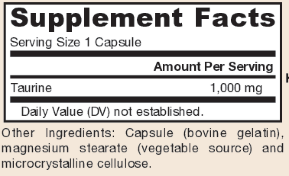 Taurine 1000mg